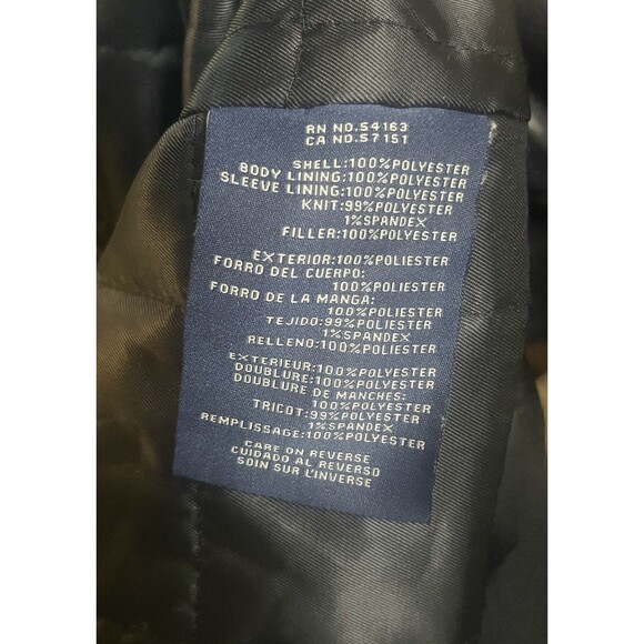 Docker's Men's Small Black Full Zip Up Bomber Jacket 100% Polyester Used - Picture 4 of 4